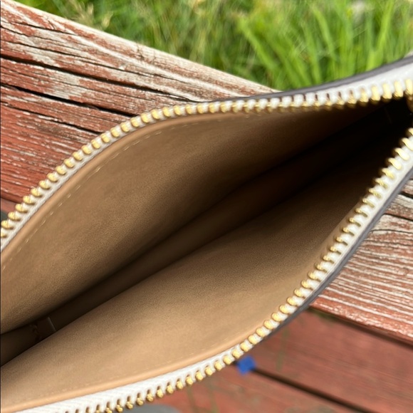 Michael Kors Gray and Gold Adjustable Belt Bag with Chain Strap - Picture 3 of 3